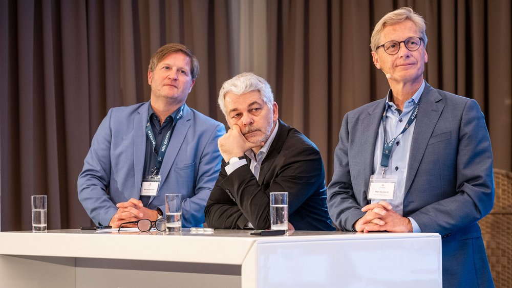 Prof. Dr. Carlo Masala, Karl Gernandt und Michael Bröcker im Gespräch über das Wahljahr 2024, das Bündnis Sahra Wagenknecht und die Zukunft der Ampelkoalition