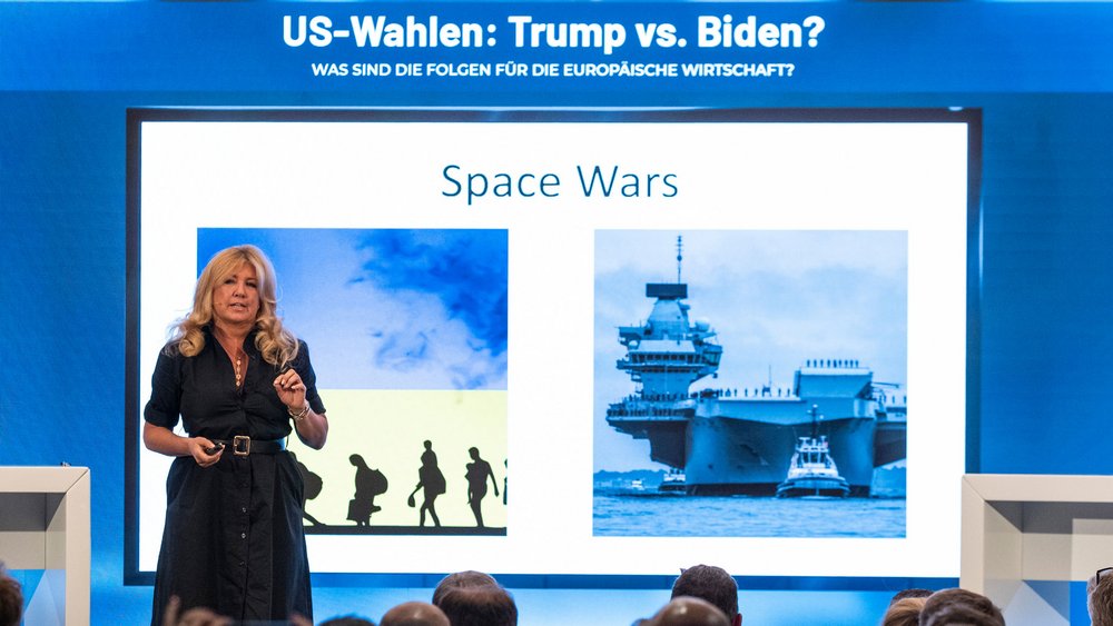 Pippa Malmgren, ehem. Beraterin von US-Präsident George W. Bush, Wirtschaftswissenschaftlerin, Tech-Unternehmerin und Spezialistin für Geopolitik und Märkte, spricht über die US-Wahlen: Trump vs. Biden und die Folgen für die europäische Wirtschaft.