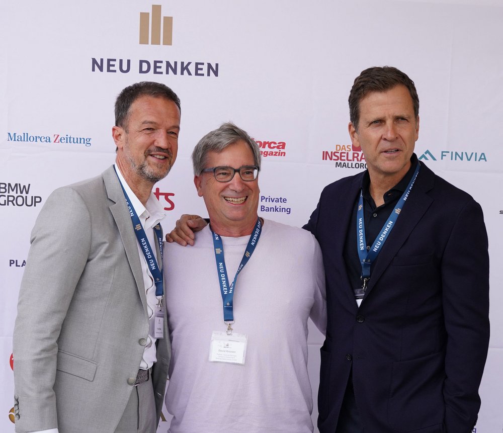 Fredi Bobic, David Knower und Oliver Bierhoff